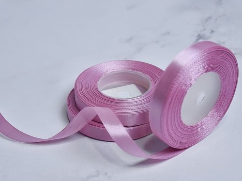 Wstążka Satynowa 12mm x 35Y # Jasny Róż Wrzosowy*51