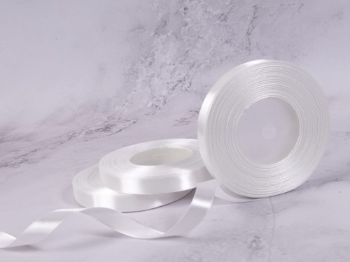 Wstążka Satynowa 12mm x 35Y # Krem*02