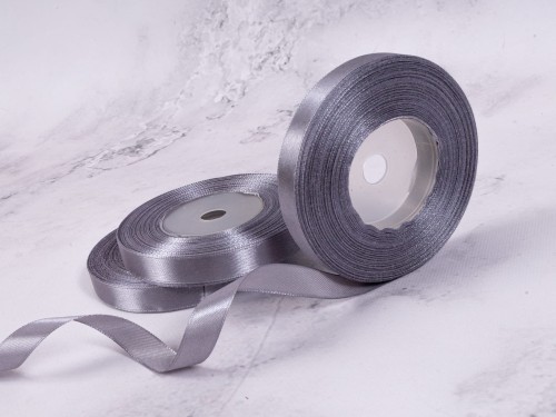 Wstążka Satynowa 12mm x 35Y # Szary*42