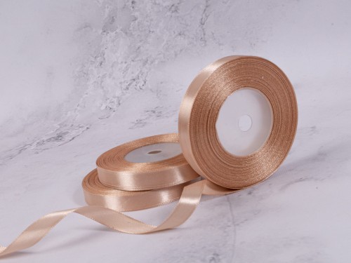 Wstążka Satynowa 12mm x 35Y # Cappuccino*124