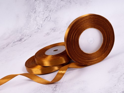Wstążka Satynowa 12mm x 35Y # Miedź*71