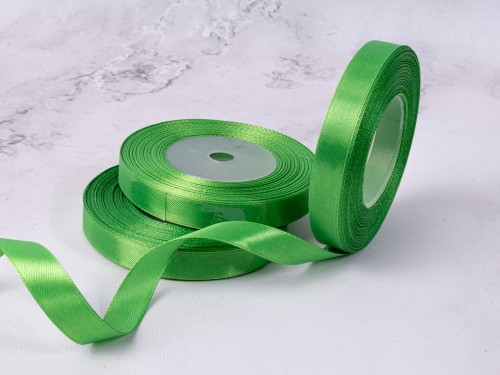 Wstążka Satynowa 12mm x 35Y # Zieleń Wiosenna*97