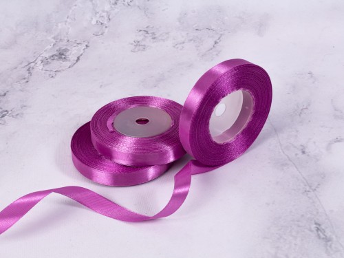 Wstążka Satynowa 12mm x 35Y # Róż Wrzosowy*39