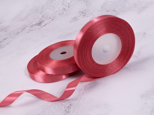 Wstążka Satynowa 12mm x 35Y # Koral*53