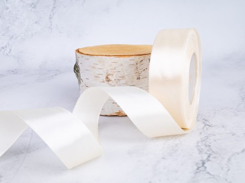 Wstążka Satynowa 25mm x 35Y # Delikatny LEMON*03