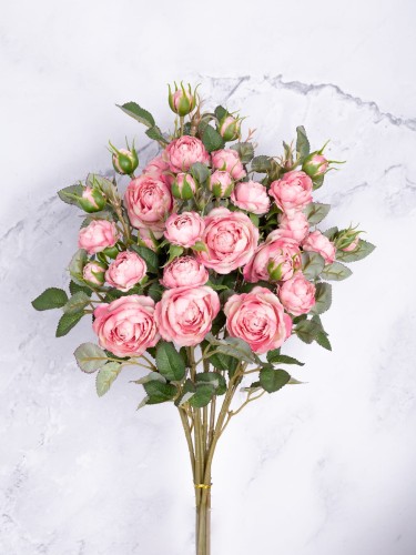 Róża Gałązka EXCLUSIVE KR7 # Pudrowy Róż*3067 (6 szt)