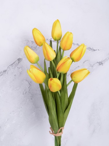 Tulipan Satyna/Wiązka T02 # Żółty (10 szt)