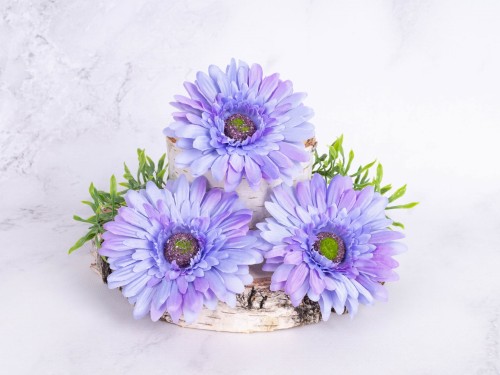 Gerbera Główka Wyrobowa # Blue/Violet (12 szt)