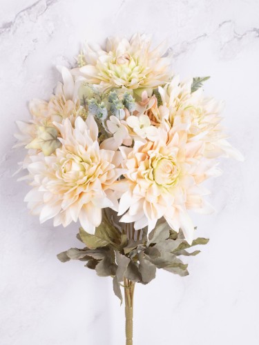 Bukiet DALIA # Jasna Pastelowa Brzoskwinia
